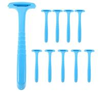 COOPHYA 10pcs Grattoirs à Pieds en Acier Inoxydable et Plastique Pp pour Élimination des Callosités, Outil Polyvalent pour Pédicure à Domicile ou Salon de Beauté