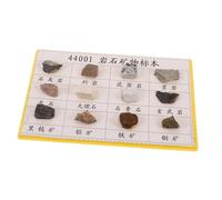COOPHYA 12 Pièces Spécimens de Roches Minérales Variées pour Affichage Kit Apprentissage Portable pour Salle de Classe de Géologie Collection et Test Terrain