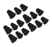 COOPHYA 15 Pièces Embouts Écouteurs Silicone Noir Triple Couche 3,8 Mm Anti-bruit Doux et Respectueux Peau pour Protection Auditive Confortable