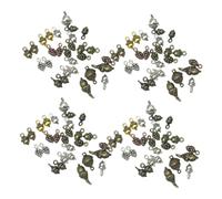COOPHYA 150 Pièces Pendentifs Noix et Pommes de Pin Vintage Métal pour Bijoux DIY Breloques Légères Rustiques pour Créations Automne et Fêtes Automne