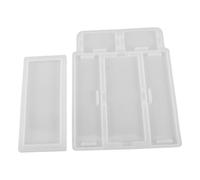 COOPHYA 1ensemble Moule Silicone Résine Époxy pour Boîte de Rangement Long Rectangle Moule Flexible Réutilisable pour Création DIY Boîtes Domino et Bijoux