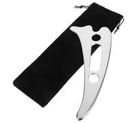 COOPHYA 1ensemble Outil Musculaire Gua Sha Acier Inoxydable avec Design Ergonomique pour Massage Corporel Complet et Grattage Adapté Visage Dos Jambes et Bras Portable et Léger avec Prise
