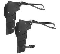 COOPHYA 2 Pièces Armure Multi-Sangles Double pour Contrainte Hommes Épaule de Noire Structure Cuir Synthétique Ergonomique pour Événements Cosplay et Photographie à Thème