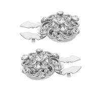 COOPHYA 2 Pièces Boutons de Manchette Amovibles en Métal pour Chemises de Smoking Accessoires Élégants Alliage pour Hommes et Femmes Décoration Sophistiquée Col de Chemise