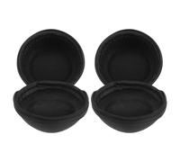 COOPHYA 2 pièces Étui de Montre Rond Portable Boîte de Rangement Étanche Antichoc et Résistante à Usure pour Montres Homme Compacité et Légèreté pour Voyage