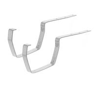 COOPHYA 2 Pièces Supports de Gouttière Inoxydable Lot pour Fixation de Tuyaux de Descente Accessoires pour Gestion des Eaux Pluviales et Évacuation Eau Compatible avec Balcons et Garages