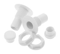 COOPHYA 2 Sets Bouchons de Vidange Filetés pour Congélateur, Accessoires en Plastique Blanc, Étanchéité et Nettoyage Régulier, Adaptés pour Appareils Frigorifiques