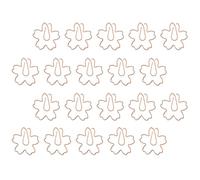 COOPHYA 20 Clips de Notes en Acier Inoxydable Doré Forme Fleur Élégante et Adorable pour Bureau et Présents, Lot de 20 Pièces pour Livres et Fichiers