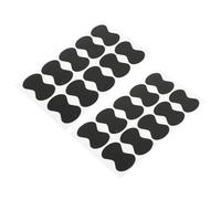 COOPHYA 20 Pièces Poignées de Médiators en Eva Antidérapantes Noires, Accessoires Pratiques pour Guitare Adhérence Confortable et Utilisation Facile
