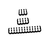 COOPHYA 24 Pièces Organisateur de Câbles Lot de Clips de Rangement pour Câbles Alimentation Pc Peignes Antitwist Noir pour Aspect Propre et Ordonné