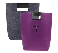 COOPHYA 2pcs Paquet D'épicerie Réutilisables en Feutre, Mallettes Bible Élégantes Forte Capacité de Charge, Polyvalents pour Bureau ou Camping