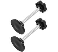 COOPHYA 2pcs Poignées de Remplacement Universelles pour Aide la Mobilité, Vis de Serrage M6 en Acier Galvanisé, Plastique Noir, Faciles à Saisir pour Déambulateur