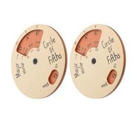 COOPHYA 2pièces Outil de Mélodie Bois Cercle des Notes Accessoire Instrument de Musique pour Pianistes et Musiciens Simplifie la Théorie des Accords Pratique et Esthétique