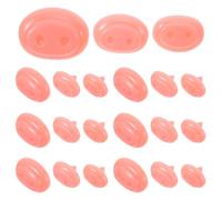 COOPHYA 30 Kits de Nez de Cochon à Faire soi-même : kit de Nez de sécurité au Crochet, Groin de Cochon Rose avec rondelles pour la réparation de Jouets en Peluche et Autres Animaux en Peluche,