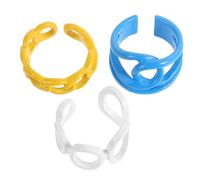 COOPHYA 4 pièces Set de Bagues Ajustables Alliage avec Design Creux et Couleur Gelée Bagues Ouvertes pour Femmes Accessoires de Costume Style Aléatoire