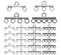 COOPHYA 40 Breloques en Alliage Argenté pour Fabrication de Bijoux Bords Lisses, Non Décolorantes, pour Projets D'artisanat Créatif et Activités DIY