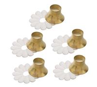 COOPHYA 5 Ensembles Couvre Embouts pour Parasols Jeu de Capuchons de Protection Joint Transparent pour Réparation Entretien Umbrella Remplacement Sécurisé Étanche pour Tiges de Parasol