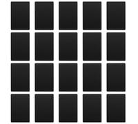 COOPHYA 50 Cartes de Visite en Alliage D'aluminium Noir, 50pcs, pour Marquage Laser et Transfert Thermique, Feuilles Métalliques Lisses, pour Bureau et Impression Personnalisée