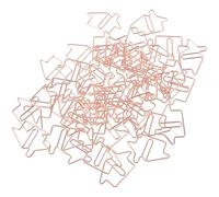 COOPHYA 50pcs Trombones Mignons en Acier Carbone de Maison, Légers et Multi-usages, pour Marque-pages et Enveloppes, Clips Métalliques Décoratifs