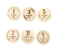 COOPHYA 6 Pièces Cartes Mensuelles Pour Garçon Fille Commémoration Des Étapes Mois De Naissance Format Recto Rectifié