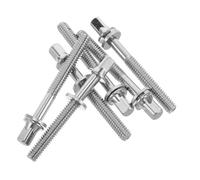 COOPHYA 6 Pièces Lot de Vis de Remplacement pour Batterie Acier Tiges de Tension Courtes pour Percussion Jazz Accessoires de Réparation Faciles à Installer