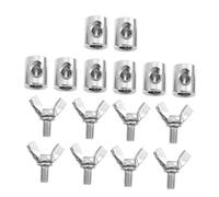 COOPHYA 8 Pièces Clips à Sertir Acier Inoxydable pour Câble de Boucles pour Fixation de Câbles Système Fou et Suspension Objets