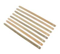 COOPHYA 8 Pièces Poignée de Ventilateur en Bambou Beige pour Loisirs Créatifs, Accessoire Éventail à Main Élégant Style Chinois, pour Fabrication D'éventails