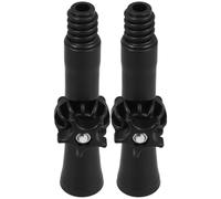 COOPHYA Adaptateur D'angle Réglable en Abs Noir pour Perche Télescopique 2pcs Compatible Tête Filetage Américain 18 Mm pour Nettoyage Domestique Fiable