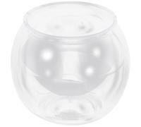 COOPHYA Aquarium de Table en Pet Transparent de Globe, Décoration Unique pour Bureau Fonction de Cache-Pot, pour Décor de Bureau ou Espace de Travail