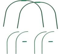 COOPHYA Arceaux de Serrage de Jardin Verts en Tube Acier, 4 Ensembles