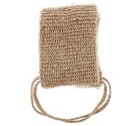COOPHYA Bande Exfoliante Corps Jute avec Poignée Ergonomique Gommage Dos pour Bain et Éponge Exfoliante Multifonction pour Homme et Femme Brosse Lavable pour Peau Lisse