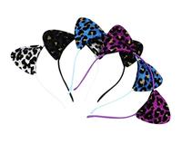 COOPHYA Bandeau à Cheveux Oreilles de Chat Motif Confortable et Facile à Porter Plusieurs styles 4pcs en Tissu Plusieurs styles pour Fête Costumée ou Bal Plusieurs styles