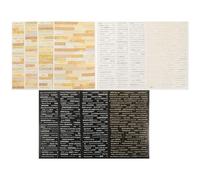 COOPHYA Bandes Autocollantes 3 Paquet en Papier pour Scrapbooking Vintage Utilisation Décorative sans Résidu Collant, pour Wrapping et Journal