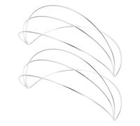 COOPHYA Base de Couronne en Fer 2 Pièces pour Coiffure Diy, Support Blanc Simple pour Accessoires de Mariage et Engagements, Cadre Unique pour Création de Coiffures