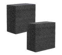 COOPHYA Bloc de Mousse de Fleur Noir 2 Pièces en Epe Haute Densité pour Fleurs Artificielles, Base Réaliste et Facile à Utiliser pour Compositions et Décorations