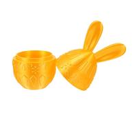 COOPHYA Boîte à friandises de Pâques - Œuf de Pâques en Plastique de 18 cm - Œuf à remplir - Cadeau Vide pour Une Chasse aux œufs - Idéal pour garnir Les paniers de Noël et de Printemps