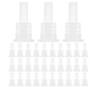 COOPHYA Bouchon Compte-gouttes en Plastique Pp pour Flacon D'huile Essentielle 200 Pièces Protection Anti-fuite et Contrôle Précis du Dosage pour DIY