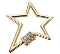 COOPHYA Breloque de Connexion pour Collier en Cuivre Forme Étoile à 5 Branches, Boucle Sécurisée et Facile à Utiliser pour Accessoires de Bijoux Soi-même