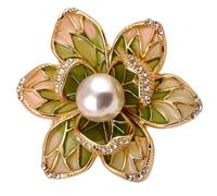 COOPHYA Broche à Fleur pour Dames en Alliage Polyvalente Épingle à Col Châle, Design et Élégant pour Accessoire de Mode Féminin