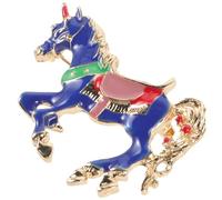 COOPHYA Broche Décorative Épingle à Chapeau en Métal Cheval Vintage Couleur Aléatoire Fixation Solide pour Vêtements Femme pour Halloween et Nouvel An