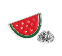 COOPHYA Broche Pastèque en Métal Légère, Épingle à Pull et Châle Rétro, Accessoire Décoratif Coloré pour Vêtements et Paquet, Pinces à Col de Chemise et Cardigan, Présent Original Femme