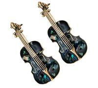 COOPHYA Broche Violoncelle Délicate Résistante à L'usure, Lot de 2 Pièces Accessoire Élagnant en Alliage et Coquillage pour Anniversaires et Bals