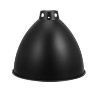 COOPHYA Cache-lampe en Métal Noir pour Lampe Chauffante Reptile Isolation Solide, Compatible Douille E27, pour Terrariums à Reptiles