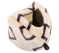 COOPHYA Cachette pour Hamster en Coton Chaud et Confortable, Lit et Hamac pour Chinchillas, pour Cage, Offrant Intimité et Divertissement Toute L'année