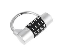 COOPHYA Cadenas à Combinaison Chiffres Argent Serrure à Code pour Placard et Casier Verrou de Sécurité Facile à Utiliser pour École et Usage Extérieur