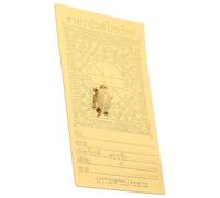 COOPHYA Carte Religieuse Dorée en Carton Autocollant sans Bavures, Pratique et Délicate, pour Décoration de Maison ou Temples, Présent Religieux Inspirant pour Hommes et Femmes