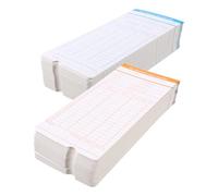 COOPHYA Cartes de Pointage Mensuelles en Carton, Lot de 200 Feuilles, Faciles à Utiliser, Impression Résistante, pour Bureau et Enregistreur de Présence