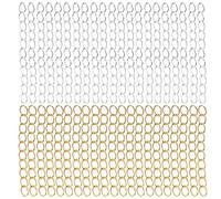 COOPHYA Chaînes d'Extension 100 Pièces pour Fabrication de Bijoux, Rallonges de 5 CM pour Bracelets, Colliers, Boucles d'Oreilles et Couvre-Chefs, Accessoires Polyvalents
