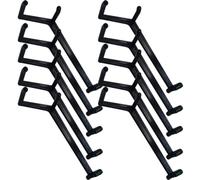 COOPHYA Clips pour Plantes Noirs en PE, Lot de 10, Outil de Fixation et Formation des Branches pour Semis et Arbres Fruitiers, Adapté Usage Intérieur et Extérieur, Résistant et Facile