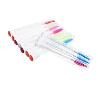 COOPHYA Coffret Petit de 10 Tubes de Mascara Vides en Plastique Brosse Léger et Étanche Couleur Aléatoire pour Extensions de Cils et Sourcils pour Usage Quotidien ou